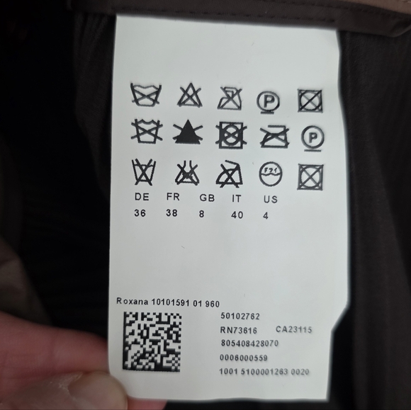 HUGO Hugo Boss Roxana Pleated Midi Skirt Brown Wrap Tie Waist Size US 4 - Picture 9 of 12